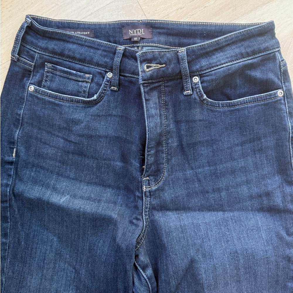 NYDJ Midnight Blue Straight Leg Jeans - Picture 3 of 5